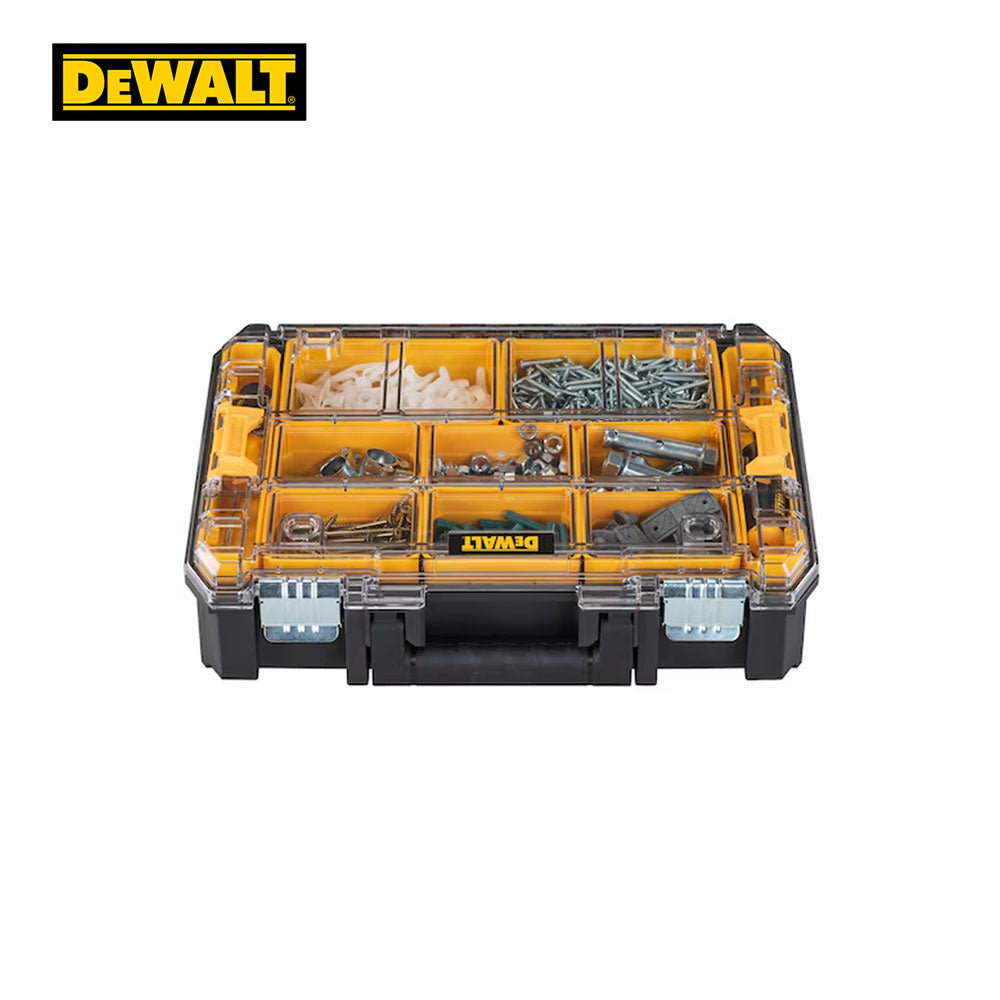 DEWALT - DWST17805 - TSTAK V Organizer with Clear Lid - Small Parts Tool Box - Removable Compartments