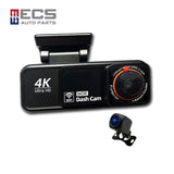 ECS AUTO PARTS - A8 - Car Dash Cam - 4K and 2K Lens - GPS - Wifi Video Recorder - BSD
