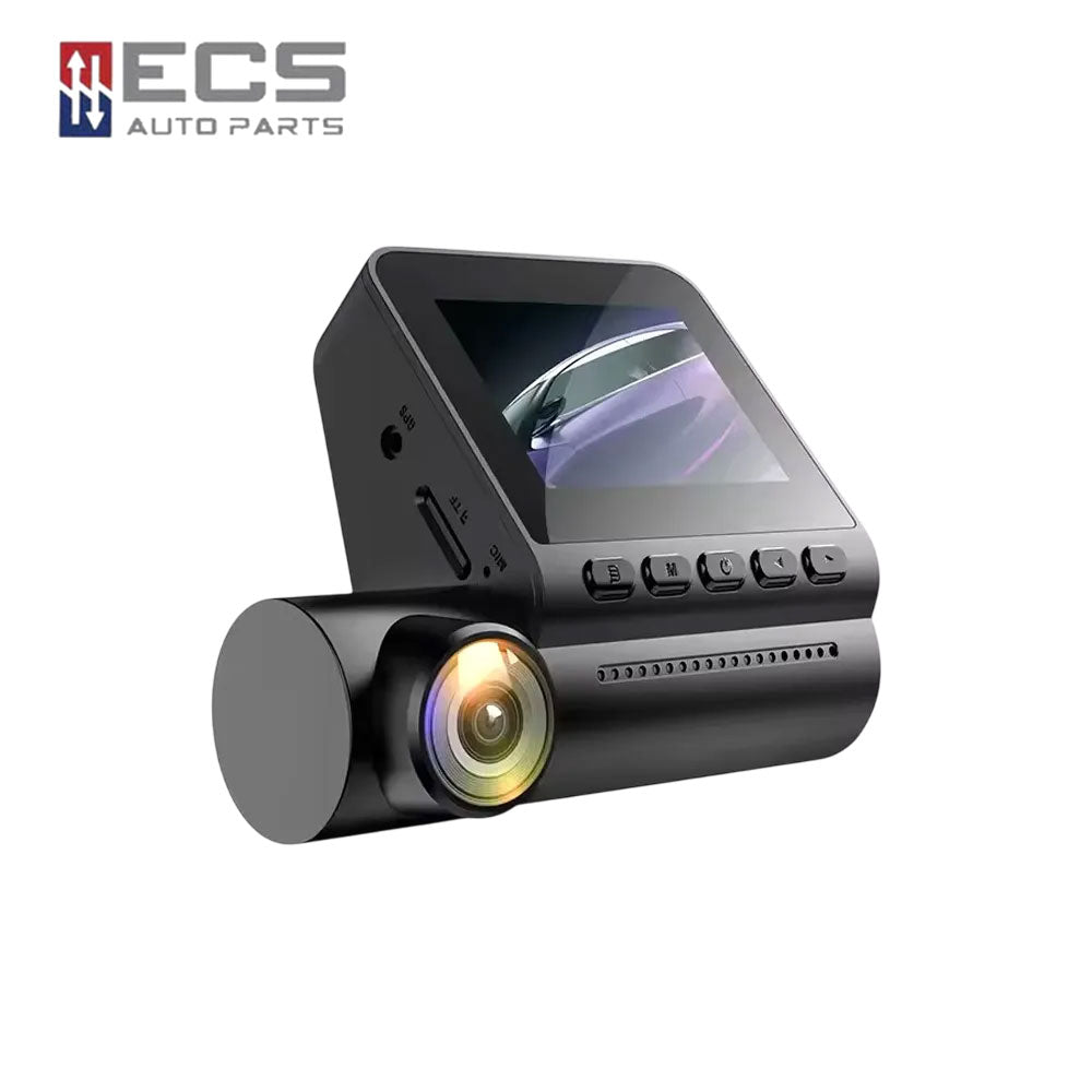 ECS AUTO PARTS - A20 - Car Dash Cam - 2K and 1080P Lens - GPS - Wifi Video Recorder - ADAS