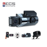 ECS AUTO PARTS - AK12 - Car Dash Cam - Dual Lens - Wifi Video Recorder