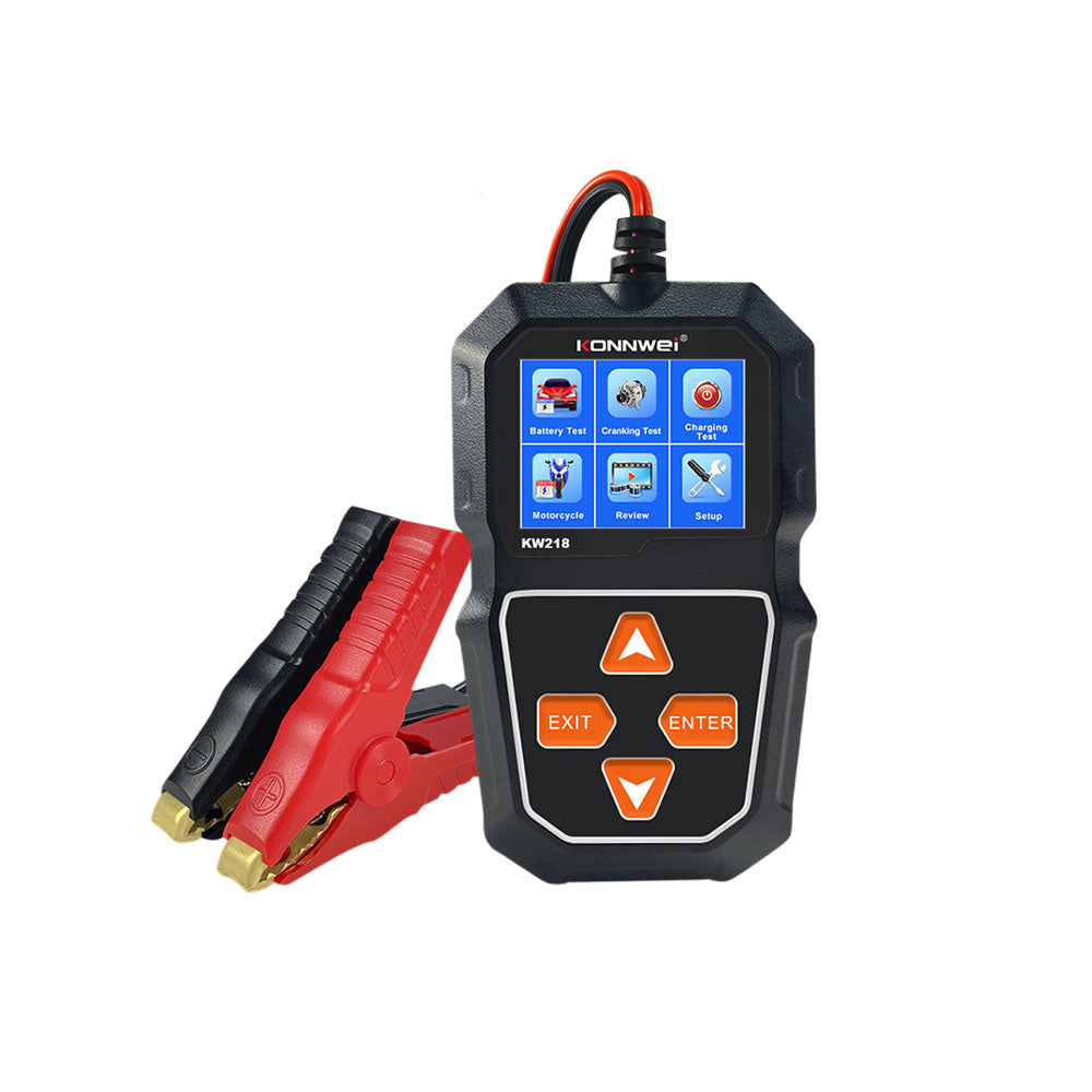 ECS AUTO PARTS - KW218 Car Battery Tester 6V and 12V with 2.4" Colorful Screen