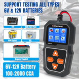 ECS AUTO PARTS - KW218 Car Battery Tester 6V and 12V with 2.4" Colorful Screen