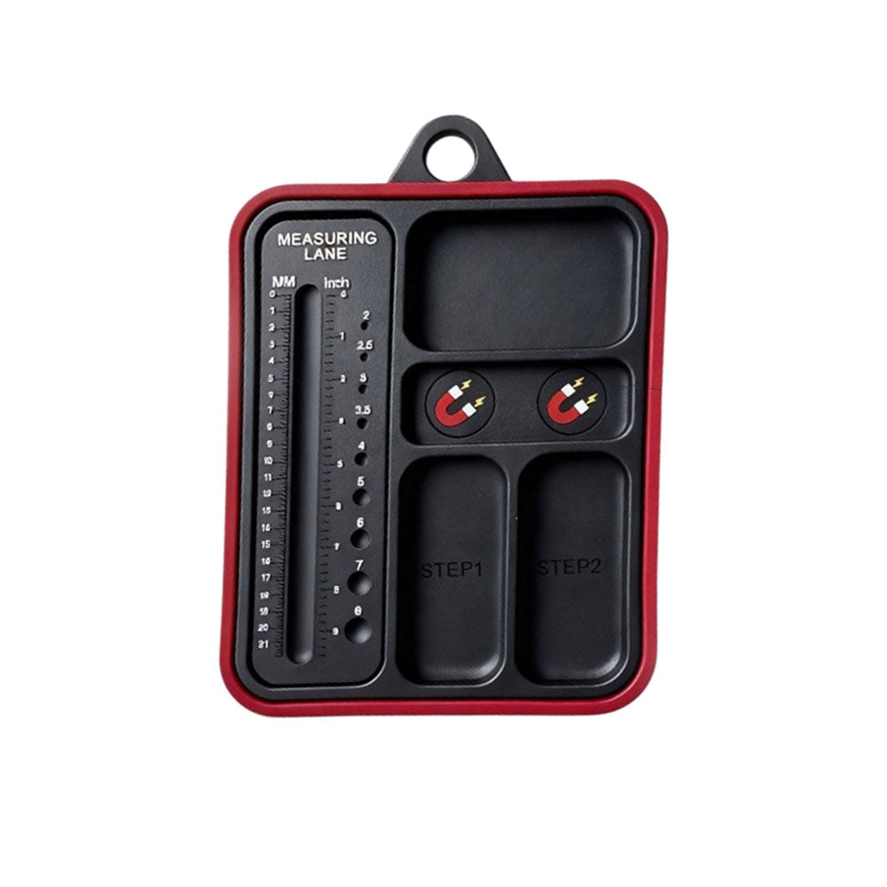 ECS AUTO PARTS RC Repair Magnetic Screw Tray with Strong Magnet & Screw Measurement