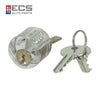 ECS AUTO PARTS Transparent Acrylic Practice Padlock with 1 Character Keyhole