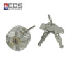 ECS AUTO PARTS Transparent Acrylic Practice Padlock with Cross Keyhole