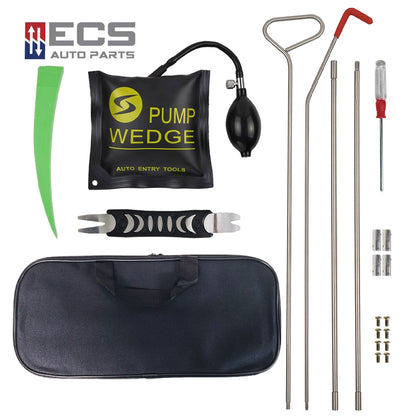 ECS AUTO PARTS 13 Pieces Car Opening Tool Set Including Screws and Handle Rods