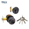 ECS HARDWARE - Durable Combo Lockset w/ Single Knob & Deadbolt - Entrance - Oil Rubbed Bronze - Grade 3 (KW1)