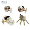 ECS HARDWARE - Durable Combo Lockset w/ Single Knob & Deadbolt - Entrance - Stainless Steel - Grade 3 (SC1)