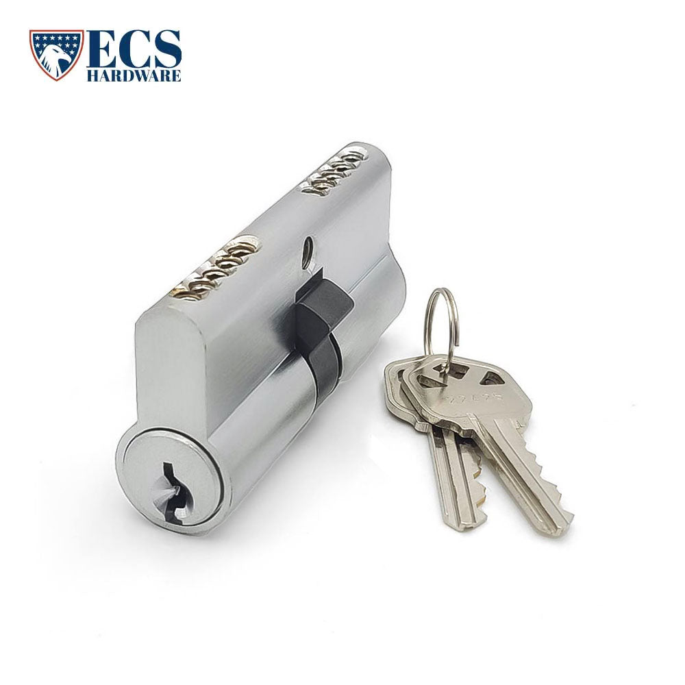 ECS HARDWARE - Durable Premium Profile Cylinder Double Sided Thumb Turn - 2-3/4 Inch 70mm - Keyed Alike (KA10)