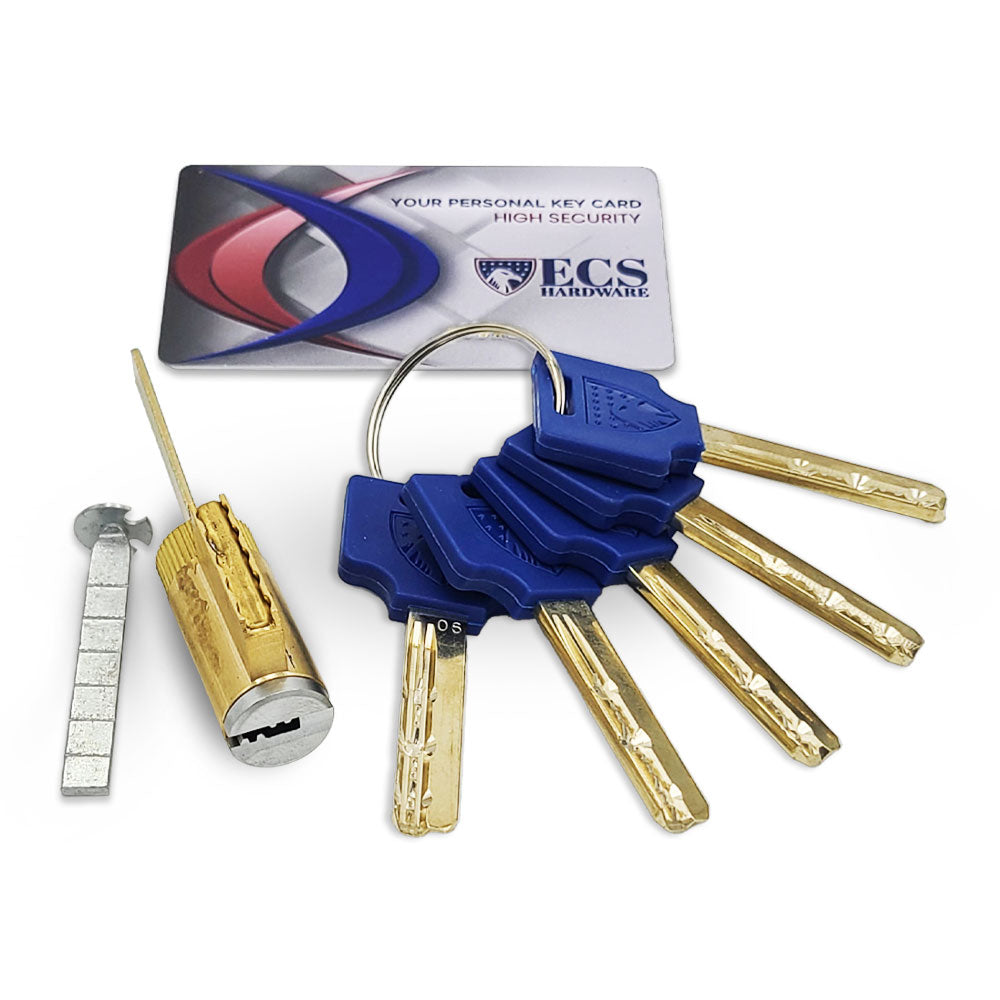 Durable Key Sheet ECS HARDWARE - Durable Premium Key Controlled Key-In-Knob (KIK) Cylind