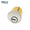 ECS HARDWARE - Durable Premium Key Controlled Mortise Cylinder - 1-1/2″ US26D Satin Chrome