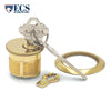 ECS HARDWARE - Durable Premium Mortise Cylinder - 1" US3 Polished Brass SC1