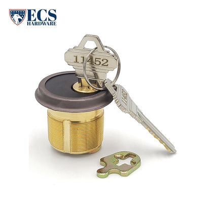 ECS HARDWARE - Durable Premium Mortise Cylinder - 1-1/4