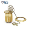 ECS HARDWARE - Durable Premium Mortise Cylinder - 1-1/2" US3 Polished Brass KW1
