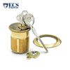 ECS HARDWARE - Durable Premium Mortise Cylinder - 1-1/2" US3 Polished Brass SC1