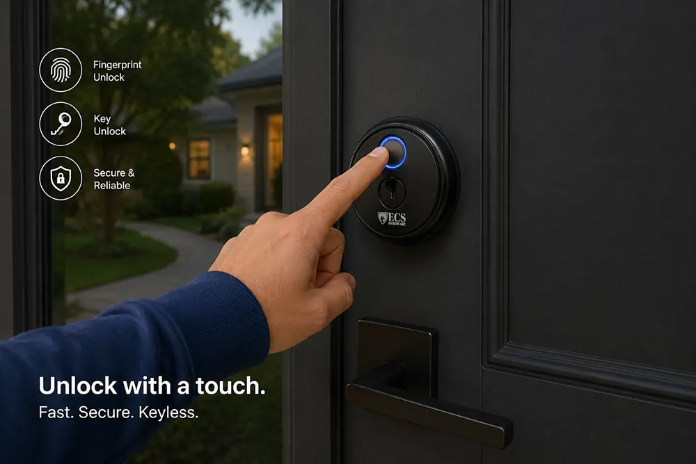 ECS HARDWARE - T2B-TB - Smart Digital Door Lock with Smart Unlock Systems