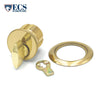 ECS HARDWARE - Durable Premium Thumb Turn Mortise Cylinder - 1" US3 Polished Brass