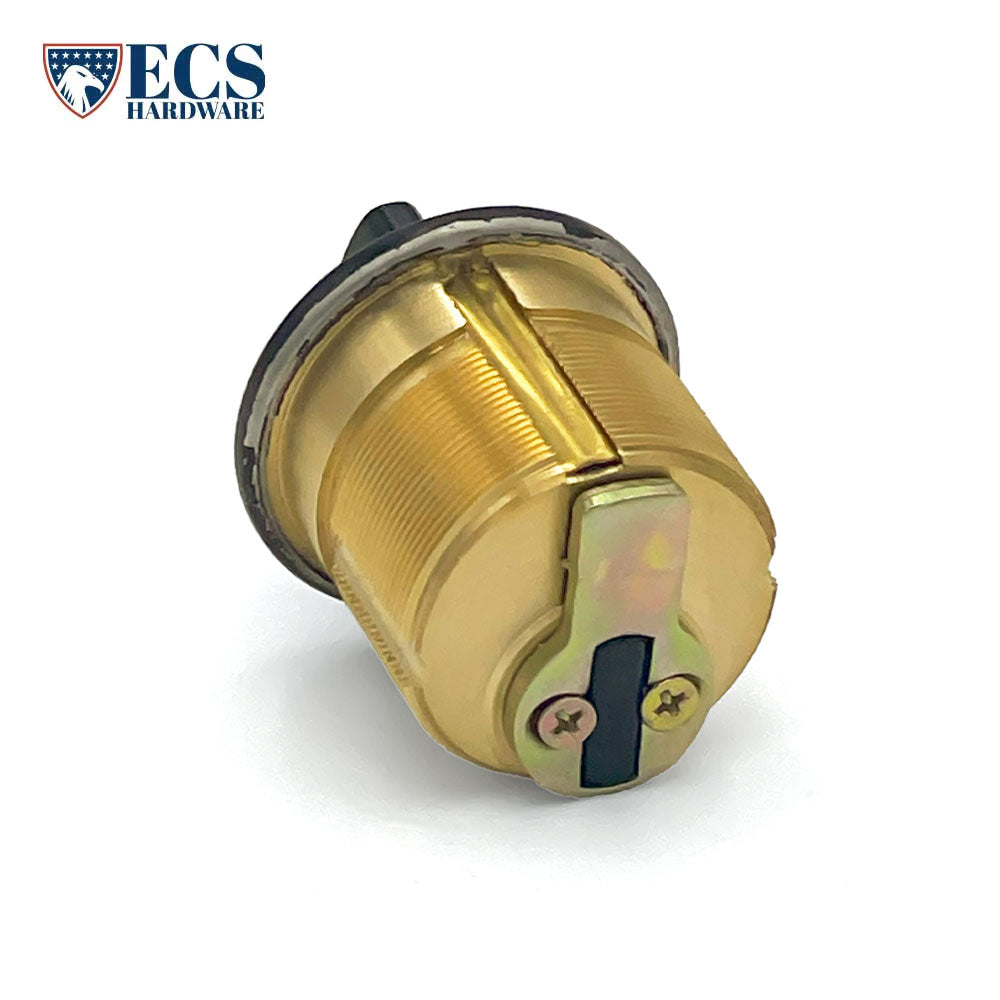 ECS HARDWARE - Durable Premium Thumb Turn Mortise Cylinder - 1-1/8" 10B Oil Rubbed Bronze / Black