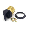 ECS HARDWARE - Durable Premium Thumb Turn Mortise Cylinder - 1-1/2″ 10B Oil Rubbed Bronze / Black