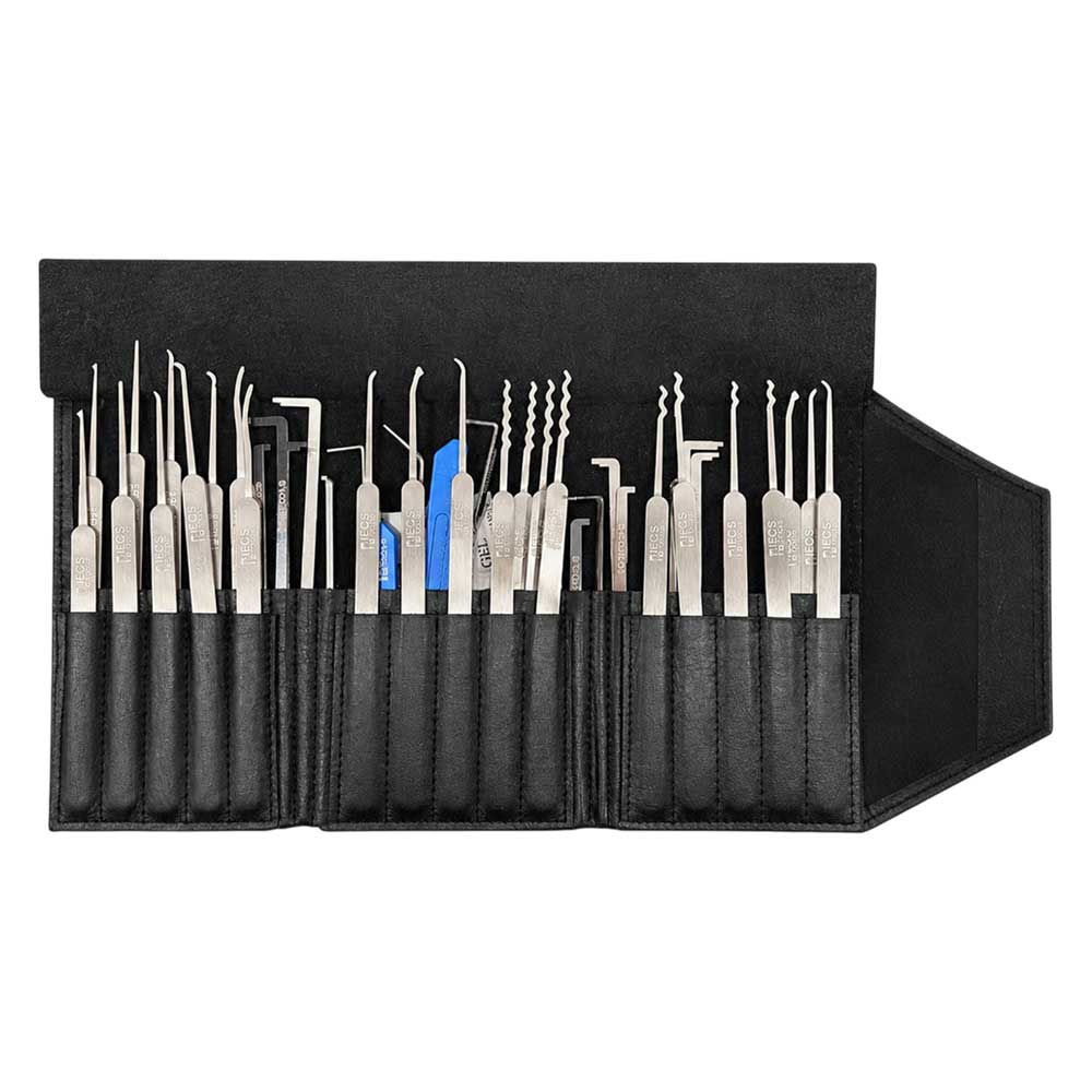 ECS TOOLS Lock Pick Set with Leather Bag (40 Pcs)