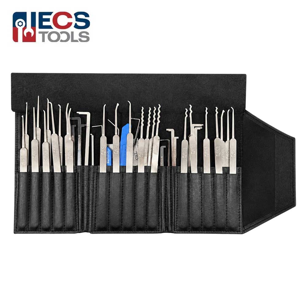 ECS TOOLS Lock Pick Set with Leather Bag (40 Pcs)