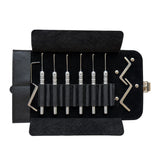 ECS TOOLS Dimple Lock Pick Set with Roll-up Case (9 Pcs)