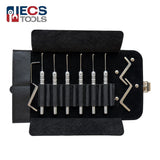 ECS TOOLS Dimple Lock Pick Set with Roll-up Case (9 Pcs)