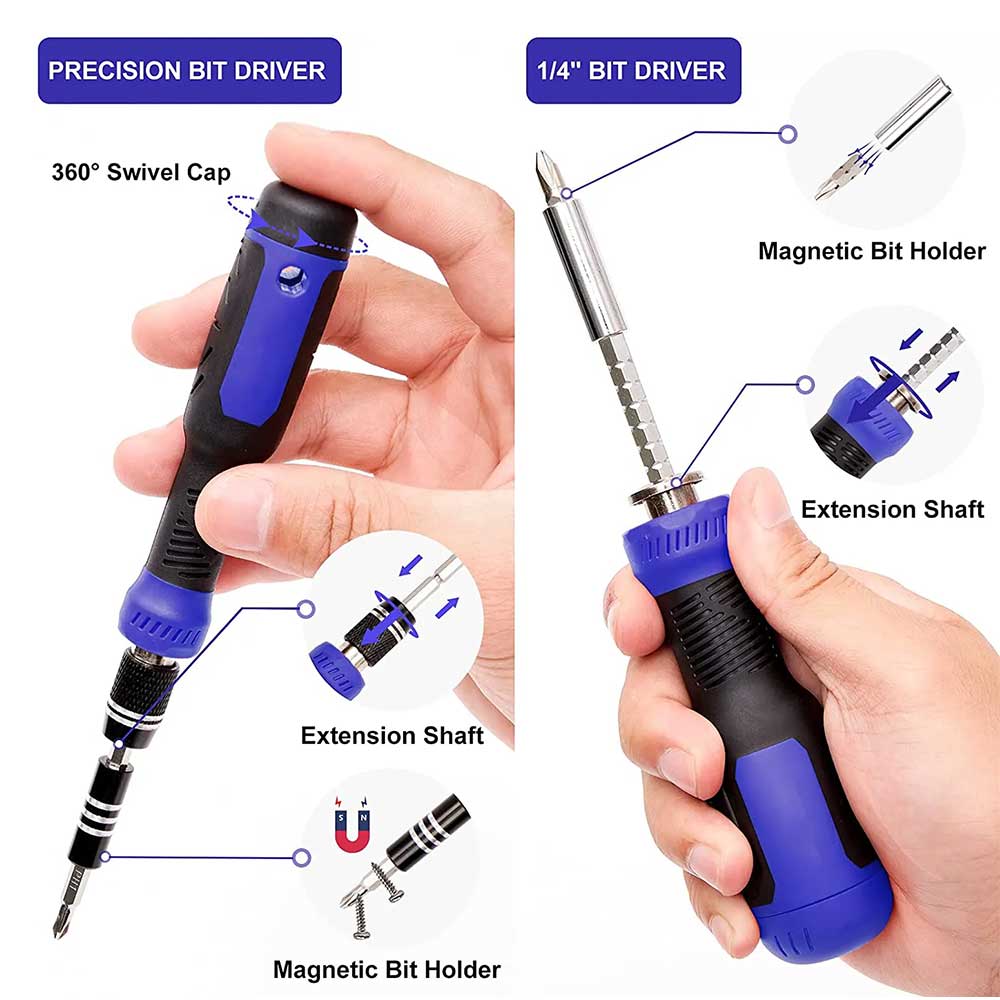 ECS TOOLS - MT-B191 - Magnetic Screwdriver - 191 in 1 Precision