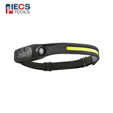 ECS TOOLS - RH-12256 - Induction Headlamp COB Lamp Silicone Rechargeable Battery
