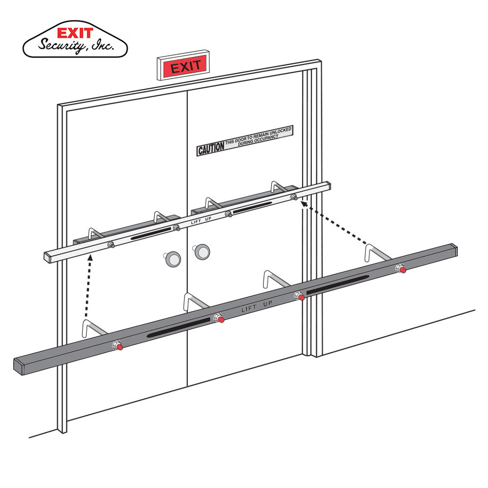 Exit Security Inc SB010072 Double Outswing Door Security Bar