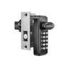 EASILOK SK777 Keyless Herculite Glass Door Bottom Rail Lock with Drill-Free DIY Replacement for CRL 777S, FHC 777 and ILCO BRL