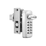 EASILOK SK777 Keyless Herculite Glass Door Bottom Rail Lock with Drill-Free DIY Replacement for CRL 777S, FHC 777 and ILCO BRL