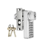 EASILOK SK777S Keyless Herculite Glass Door Bottom Rail Lock with SFIC Key Override and Drill-Free Replacement for CRL 777S, FHC 777 and ILCO BRL