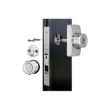 EASILOK SM1850 Mechanical Storefront Door Lock with Keyless Twist-to-Lock Replacement for Adams Rite MS1850S