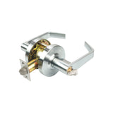 Fortis Doors - FDC132 - Cylindrical Lever Set with Passage Function - Grade 2 - US26D - Satin Chromium Plated (626)