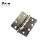 Fortis Doors - FDC302 - Standard Ball Bearing Hinge - 4-1/2" x 4-1/2" - Non Removable Pin - US32D - Satin Stainless Steel (630)