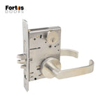 Fortis Doors - FDC704 - Mortise Lock with Entrance Function - SC Keyway - Grade 1 - US26D - Satin Chromium Plated (626)