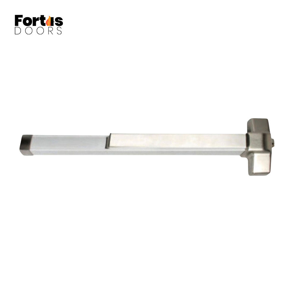 Fortis Doors - FDC810 - Rim Type Panic Exit Device - 48" - Fire Rated - Grade 1 - US32D - Satin Stainless Steel (630)