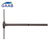 GAAB G360 Standard Duty Narrow Style with Surface Vertical Rod Exit Device UL 305 - 36" - Dark Bronze