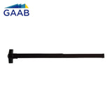 GAAB G360F Standard Duty Narrow Style with Rim Exit Device UL 10C and Fire Rated - 42" - Grade 1 - US19 - Matte Black (622)