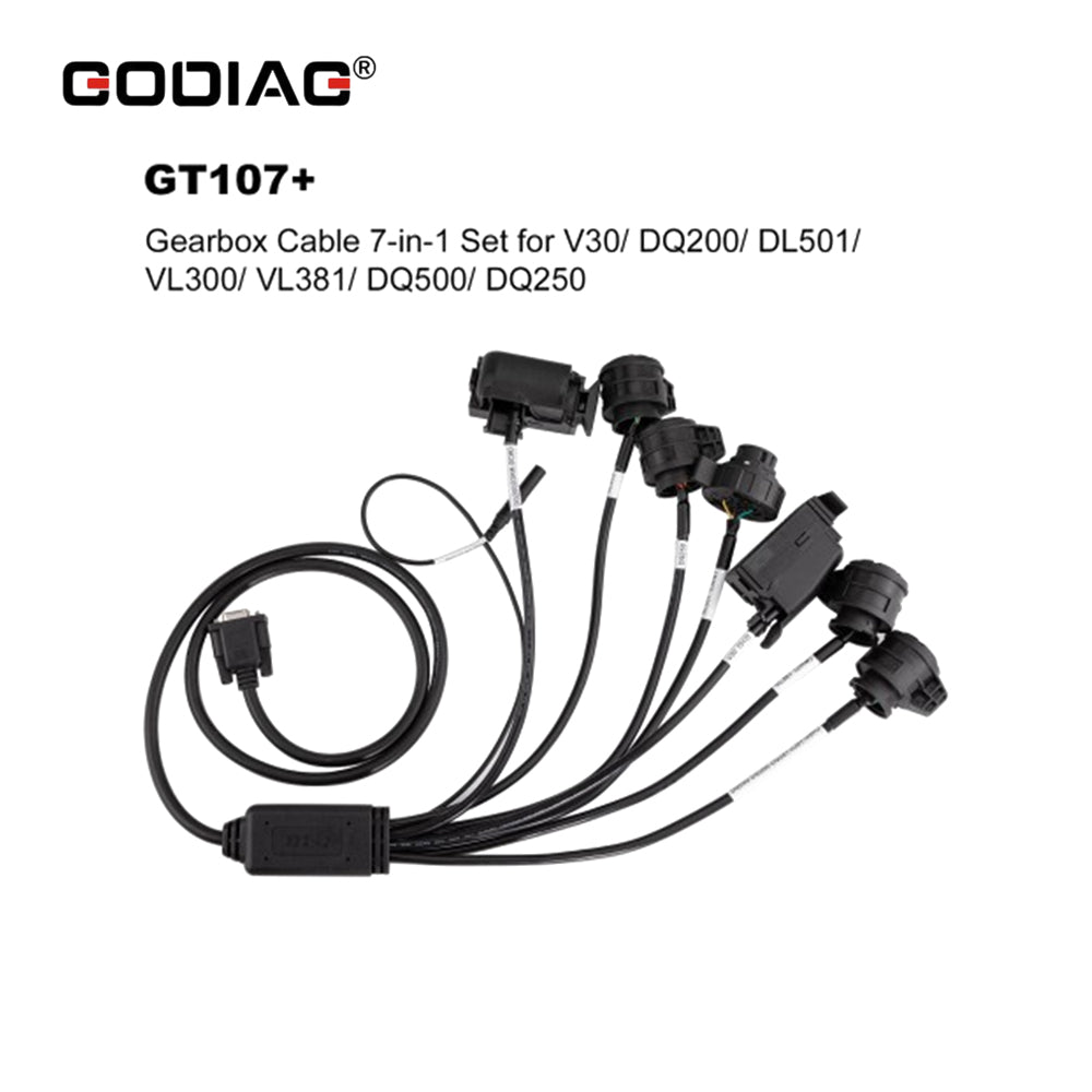 GODIAG 7-In-1 Gearbox Cable Set Work with GT107 Plus for V30/ DQ200/ DL501/ VL300/ VL381/ DQ500/ DQ250