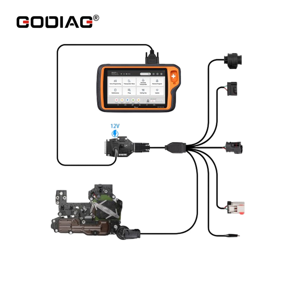 GODIAG 5-In-1 MB ISM Gearbox Cable Set Compatible with VGS FDCT, 722.8, 722.9, 725 ECU Programming Tool