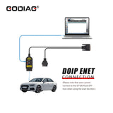 GODIAG GT100 PLUS GPT ENET DOIP OBDII Breakout Box ECU Connector with 24V to 12V Converter