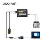 GODIAG GT100 PLUS GPT ENET DOIP OBDII Breakout Box ECU Connector with 24V to 12V Converter