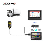 GODIAG GT100 PLUS GPT ENET DOIP OBDII Breakout Box ECU Connector with 24V to 12V Converter