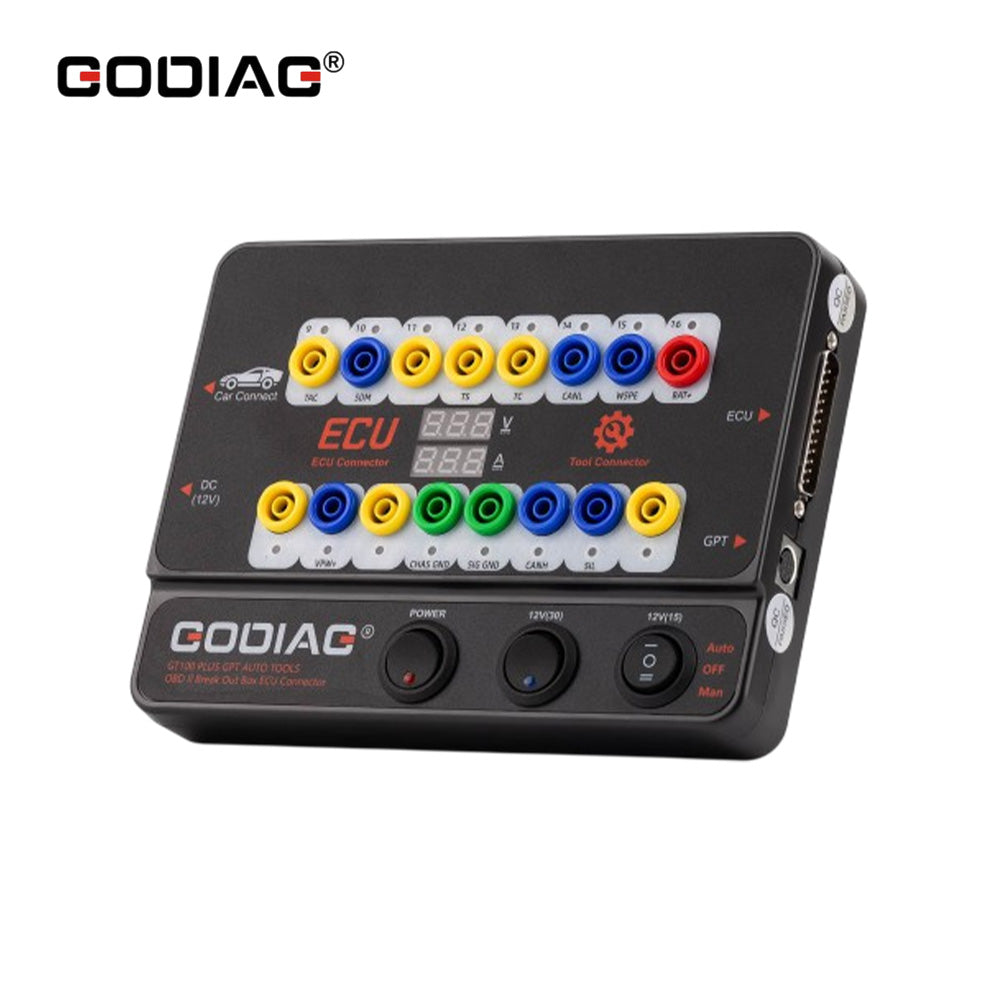 GODIAG GT100 PLUS GPT ENET DOIP OBDII Breakout Box ECU Connector with 24V to 12V Converter