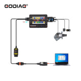 GODIAG GT100 PLUS GPT ENET DOIP OBDII Breakout Box ECU Connector with 24V to 12V Converter
