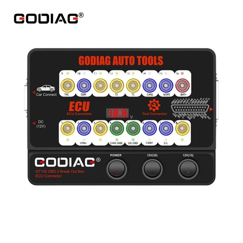 GODIAG GT100 OBDII 16 PIN Protocol Detector Breakout ECU Connector OBDII BreakOut Box Detect Car Communication