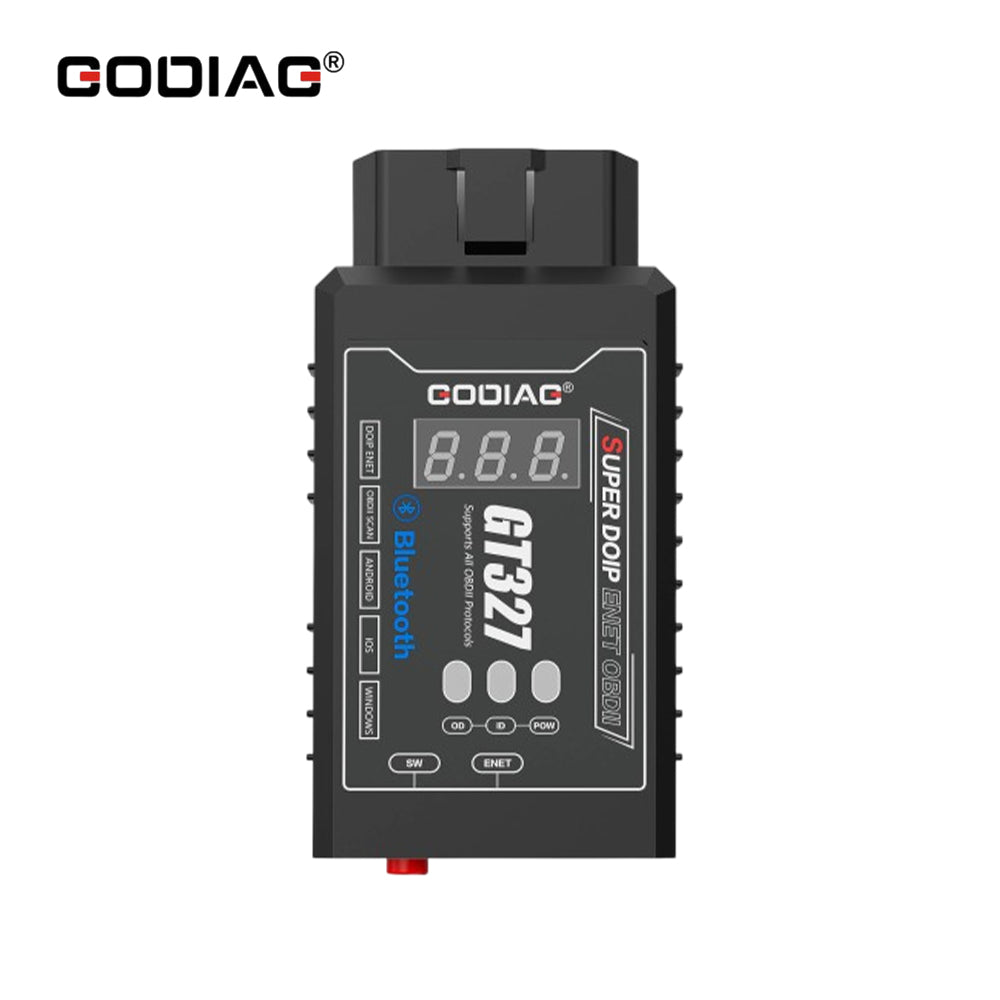 GODIAG GT327 2026 Super ELM327 V1.5 OBD2 Scanner with DOIP ENET and Voltage Display