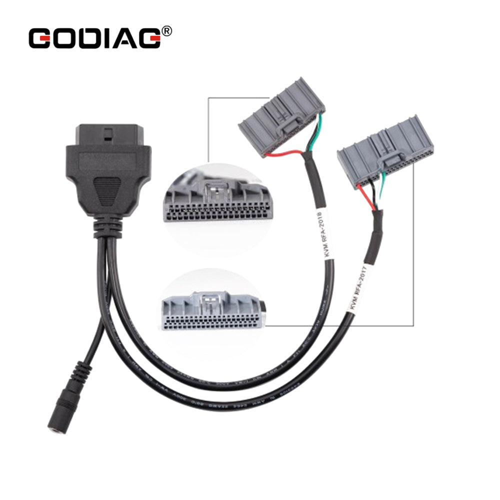 GODIAG 2-In-1 KVM RFA Communication Test Cable for Jaguar Land Rover 2017-2025